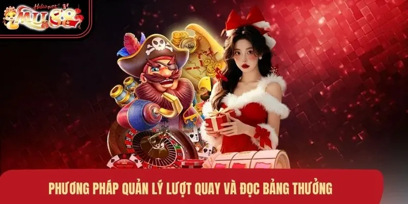 Phương pháp quản lý lượt quay và đọc bảng thưởng