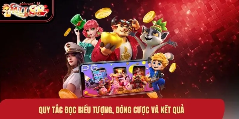 Quy tắc đọc biểu tượng, dòng cược và kết quả