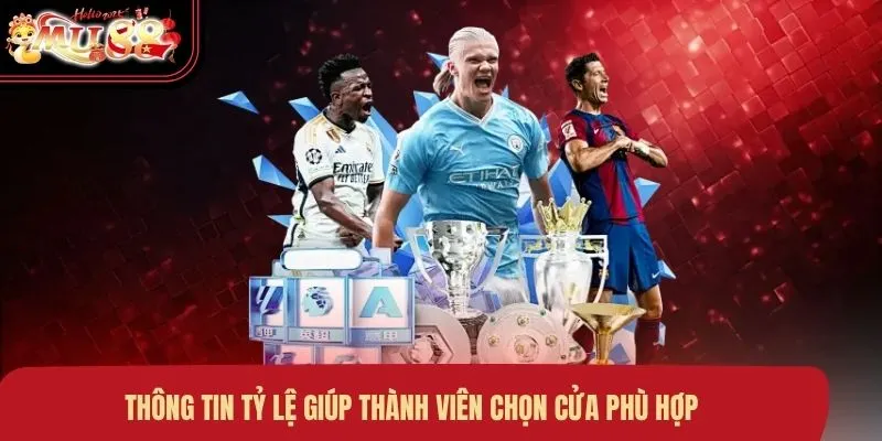 Thông tin tỷ lệ giúp thành viên chọn cửa phù hợp